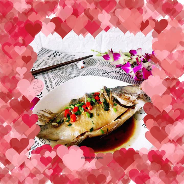 Steamed mandarin fish