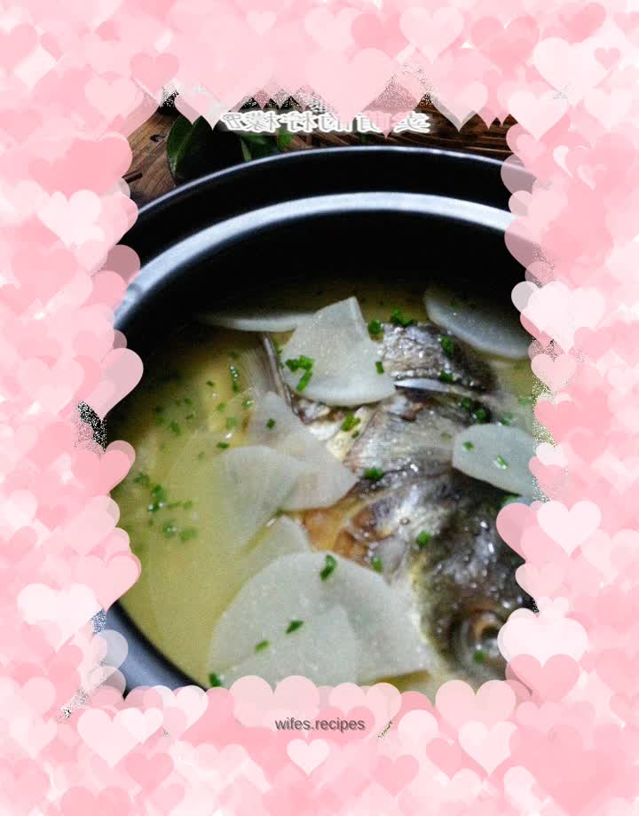 Nourish the body and mind--fish head and radish soup