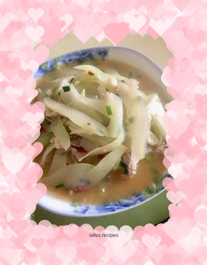 Fried pork with vegetable core