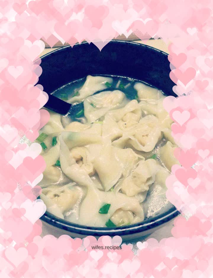 Shrimp and pork wontons
