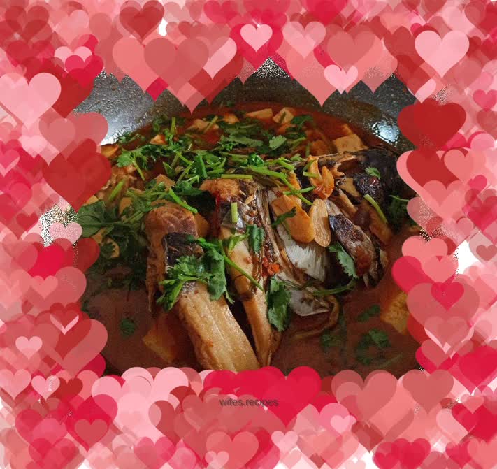 Braised fish head tofu with bean paste