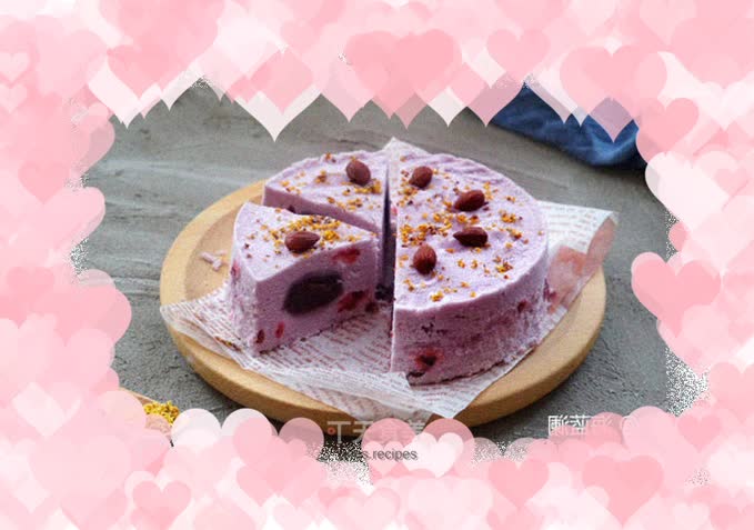 Cranberry Osmanthus Purple Sweet Potato Trifle