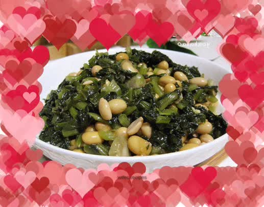 Snow red mixed with soybeans