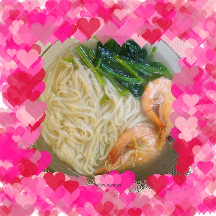 Shrimp and Spinach Noodles