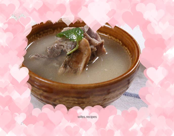 Dried razor clam and pork bone soup—automatic cooking pot recipe