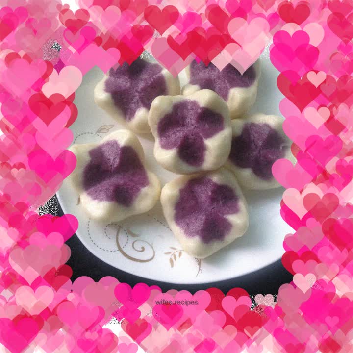 Purple sweet potato buns