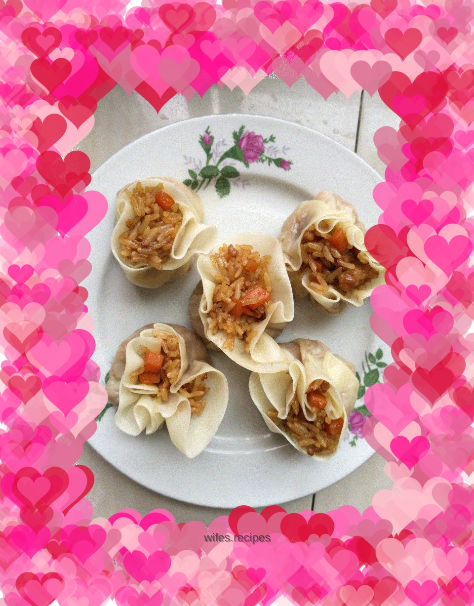 Sticky Rice, Carrot and Pork Siomai