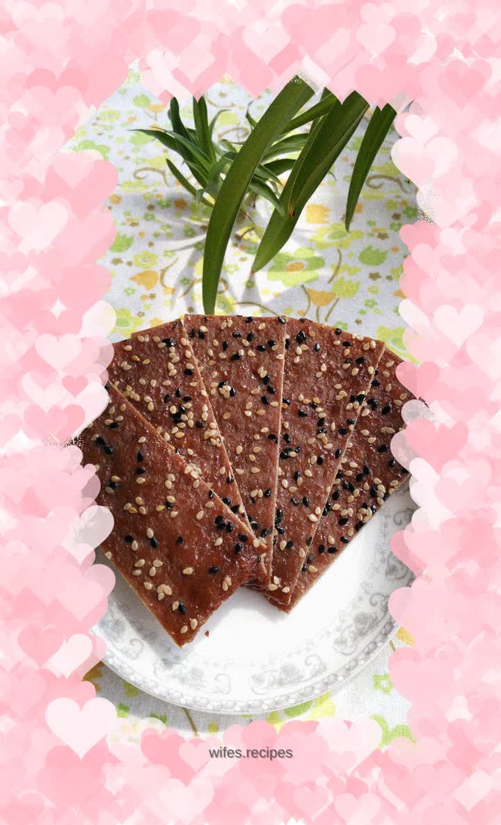 Honey-glazed meat jerky