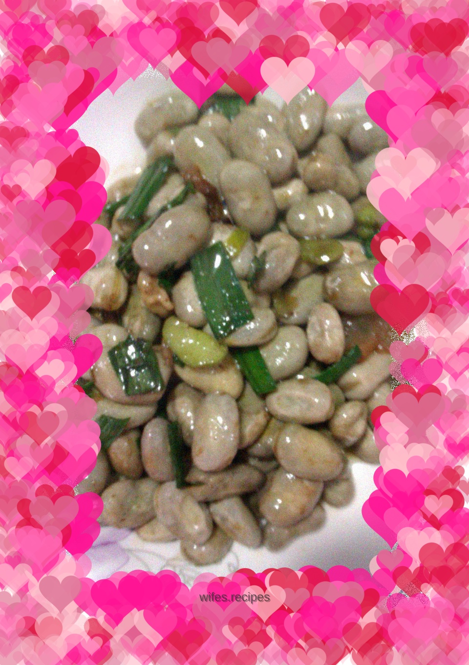 Fried beans with garlic sprouts