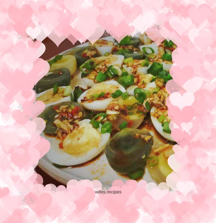 Cold quail with double eggs