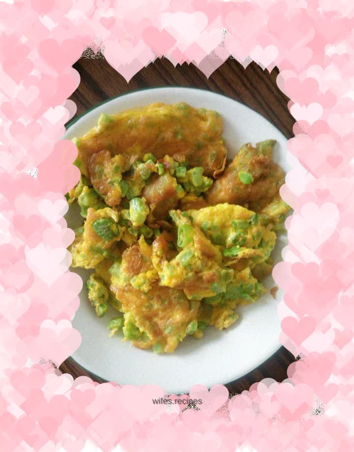 Pregnant version of bitter melon omelette