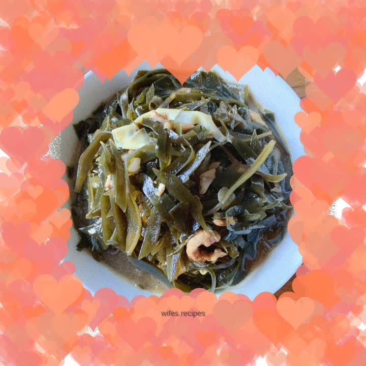 Homemade kelp shredded stew