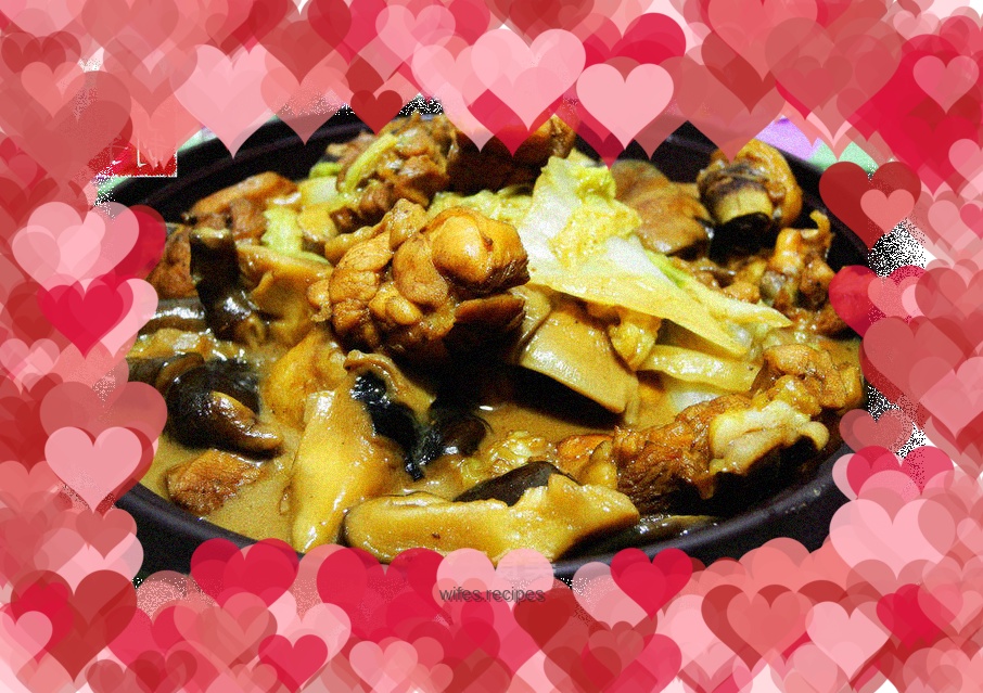 Grilled Chicken Nuggets with Cabbage and Shiitake Mushrooms