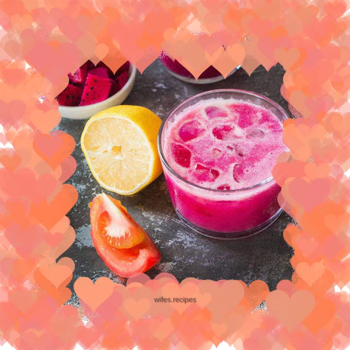 Dragon fruit tomato juice for whitening and slimming