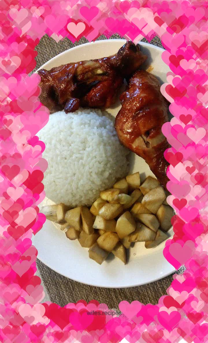 Barbecued Pork Chicken Leg Rice