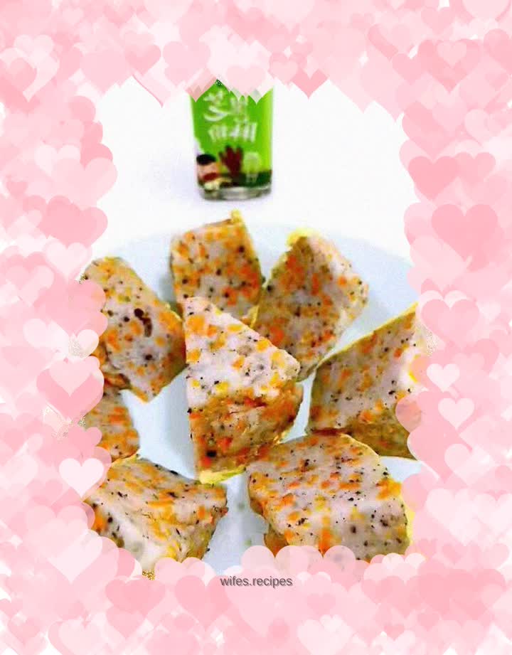 Guoguo Mom’s Food Complementary Food [Love] Baby Steamed Fish Cake [Love] Food Complementary Food Recommendation 12➕ (Add appropriately according to the baby’s egg white adaptation and chewing ability)