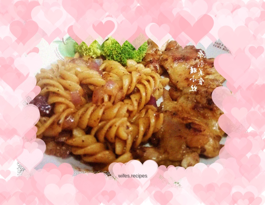 Black pepper chicken steak