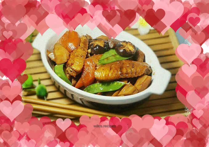 Grilled Chicken Wings with Burdock and Lotus Root