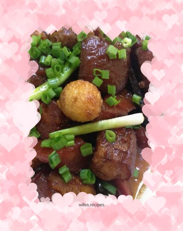 Homemade recipe for braised pork with carrots