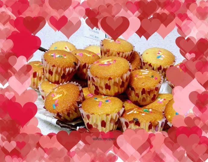 Mini chocolate bean cakes