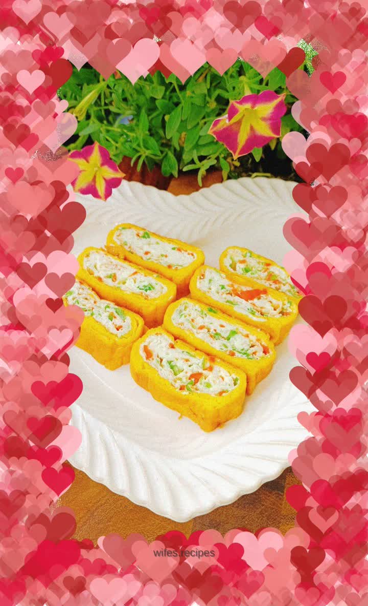 Two-color thick egg roast