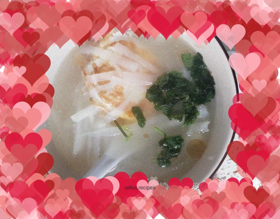 Internet celebrity fat-reduced white radish omelette soup