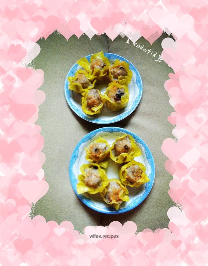 [Steamed Mushroom Pork Siomai] One bite and one love