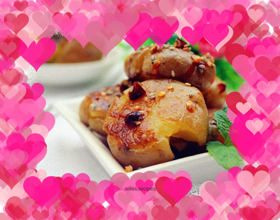 Pan-fried baby potatoes