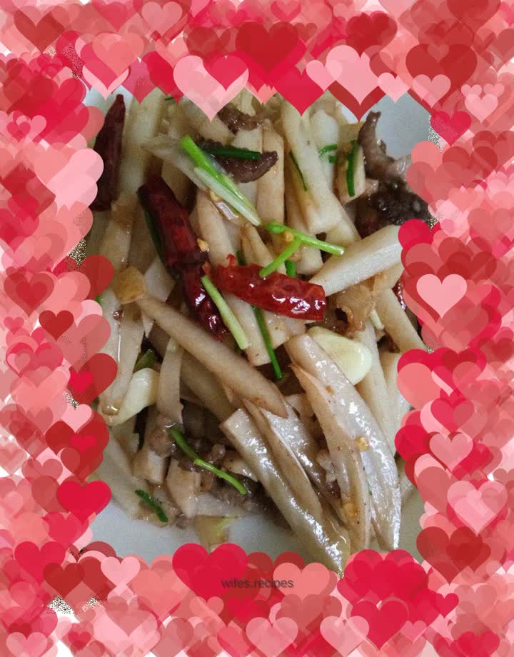Dry stir-fried double strands