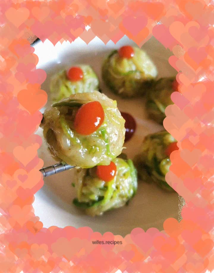 Steamed radish balls