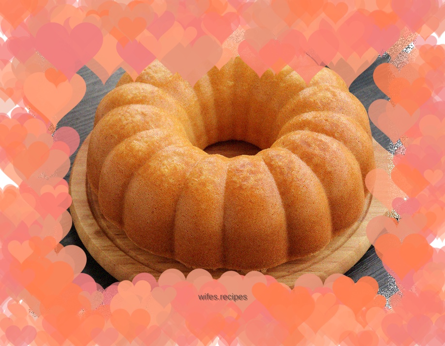 Ten-inch pumpkin sponge cake