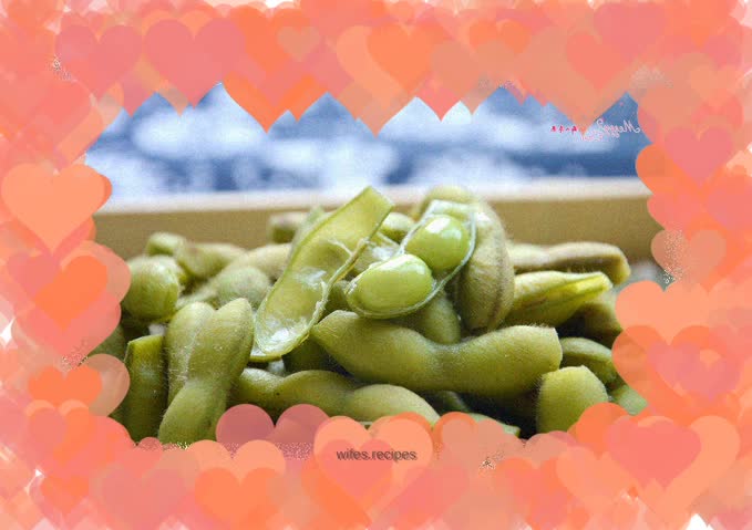 Salted edamame