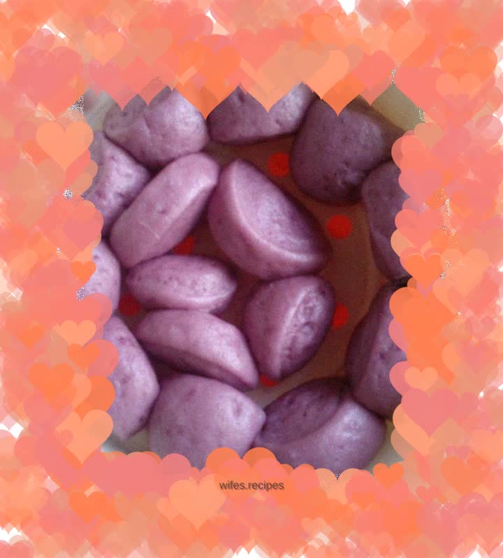 Baby meal——Purple sweet potato and milky steamed buns