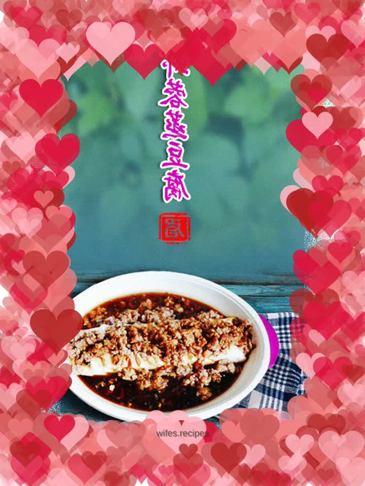 Steamed tofu with shrimp paste