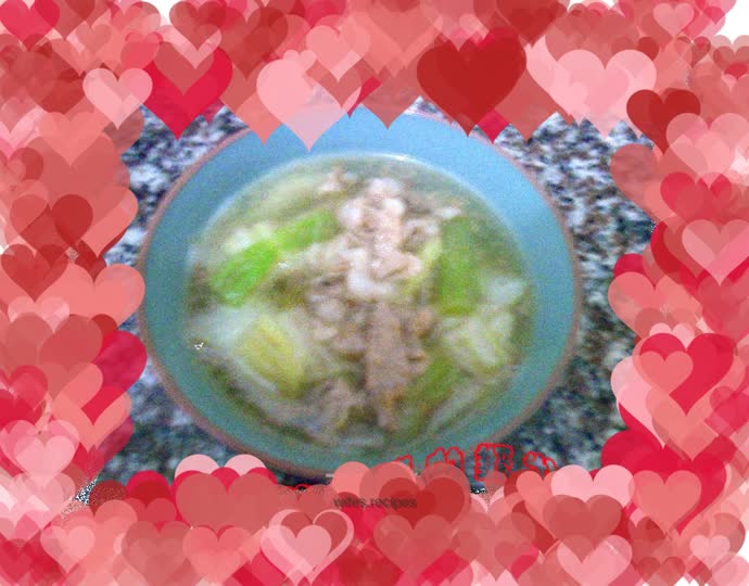 Warmth in winter - mutton slices soup