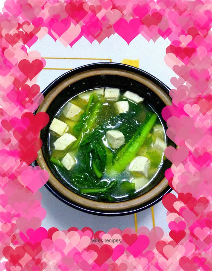 Casserole Cabbage and Tofu Soup