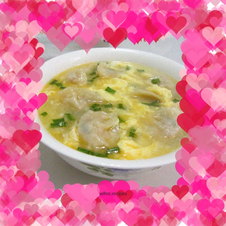 Egg drop dumplings