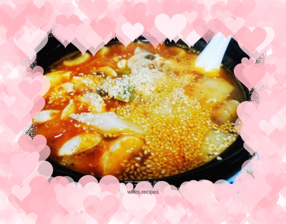 Warm sour soup casserole