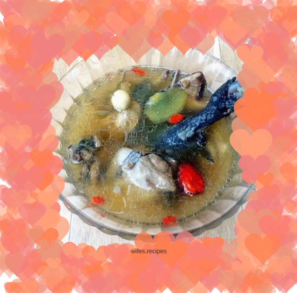 Beauty black chicken soup