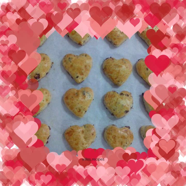 Honey red bean scone