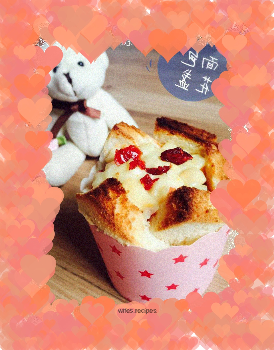 Toast flower cup