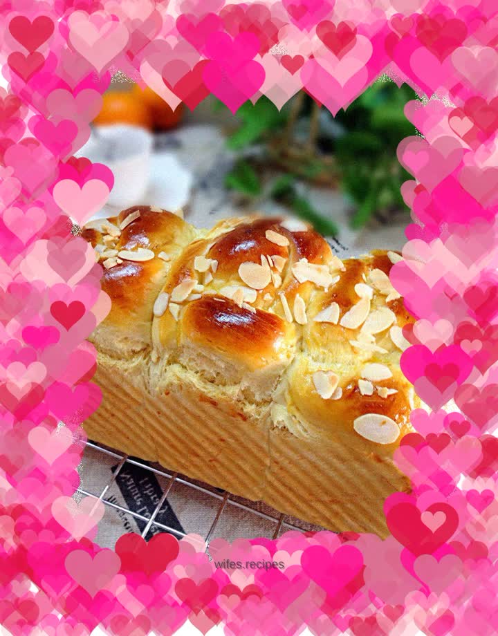 Orange Peel Almond Braided Toast