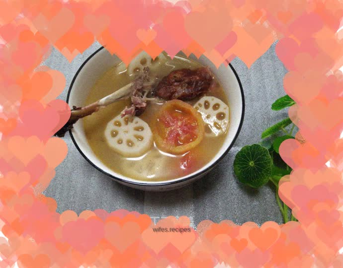 Roast Duck Skeleton and Lotus Root Soup