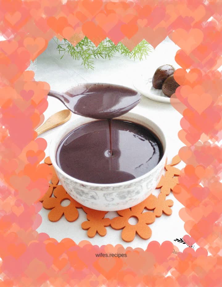 Black rice black bean sesame paste