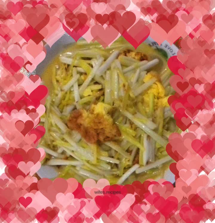 Garlic scrambled eggs