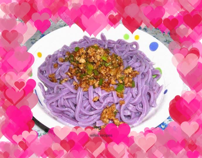 【Huayang Food】Homemade Purple Sweet Potato Braised Noodles