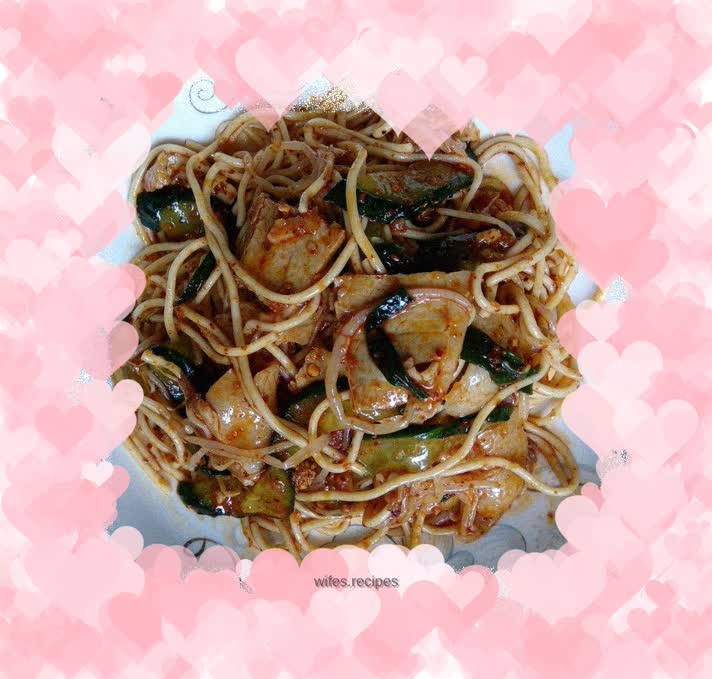 Spicy white meat cold noodles