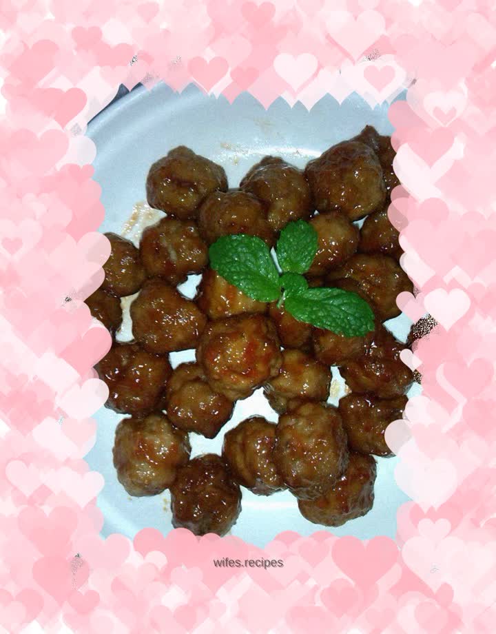 Sweet and sour meatballs