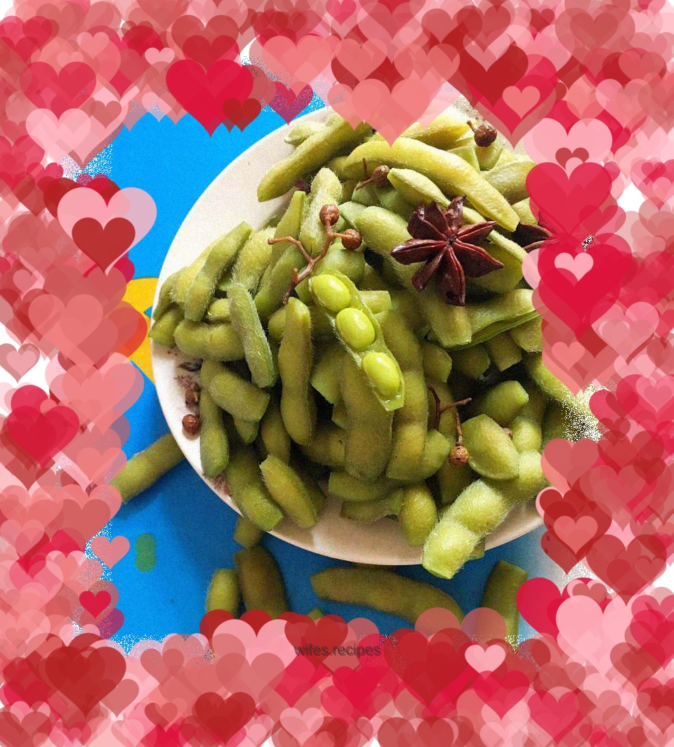 Salted edamame