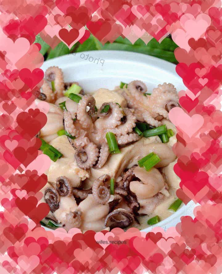 Octopus braised tofu